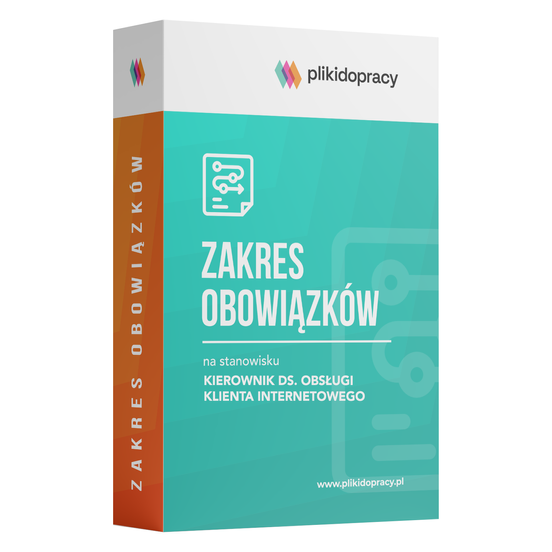 Kierownik ds. obsługi klienta internetowego – zakres obowiązków