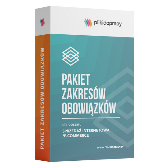 Pakiet 8 zakresów obowiązków dla obszaru – sprzedaż̇ internetowa, e-commerce 