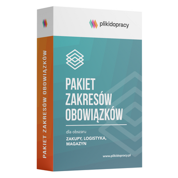 Pakiet 7 zakresów obowiązków dla obszaru – zakupy-logistyka-magazyn