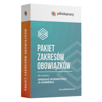 Pakiet 8 zakresów obowiązków dla obszaru – sprzedaż̇ internetowa, e-commerce