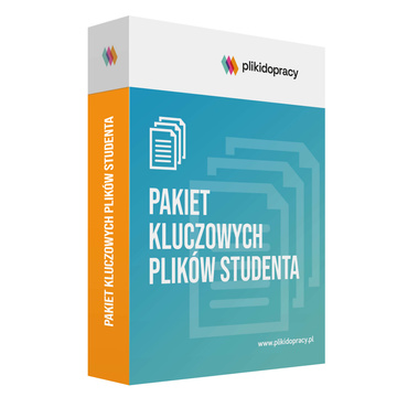 Pakiet kluczowych PLIKów studenta